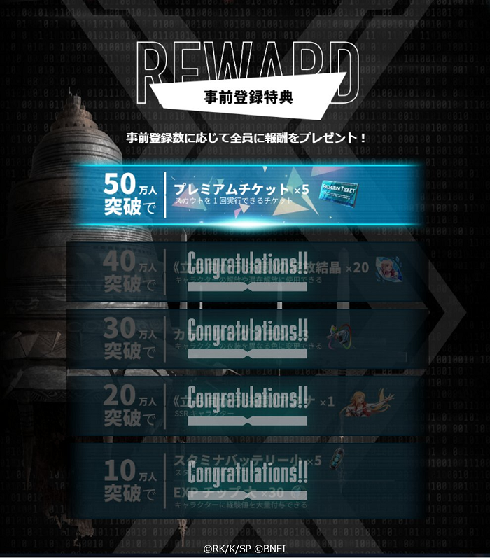 特典アイテムリスト9月21日更新